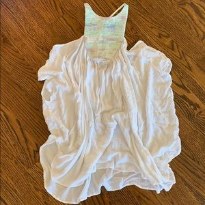 Mara Hoffman short white coverup